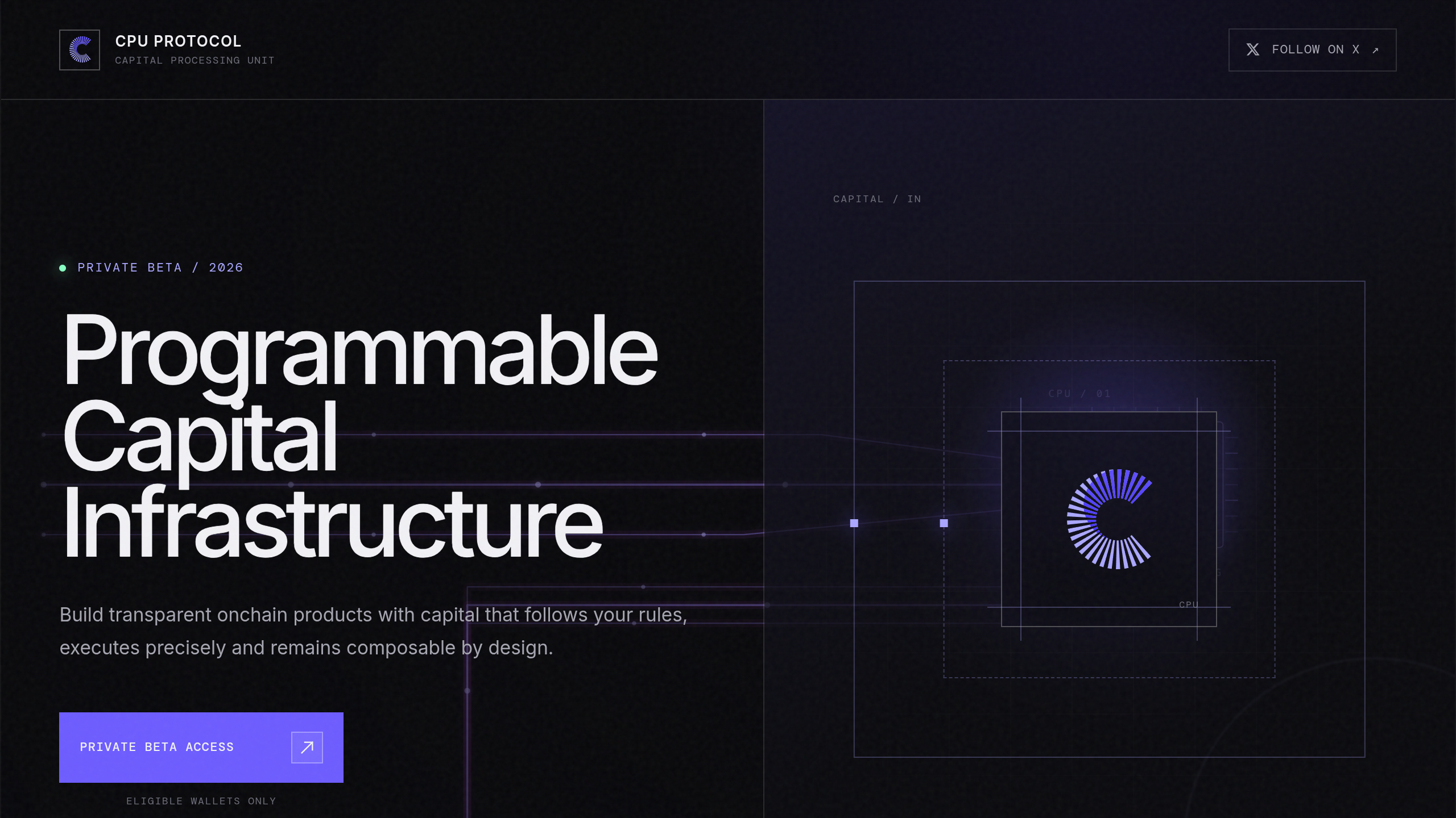 CPU (Capital Processing Units) demo